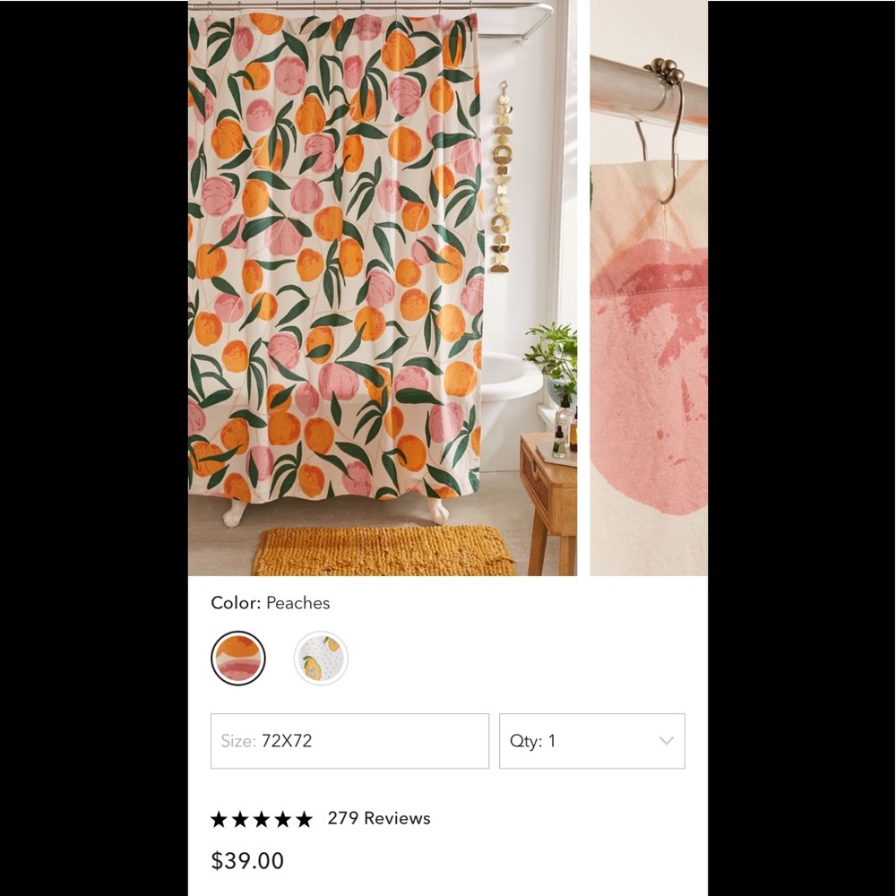 Urban outfitters shower curtain!